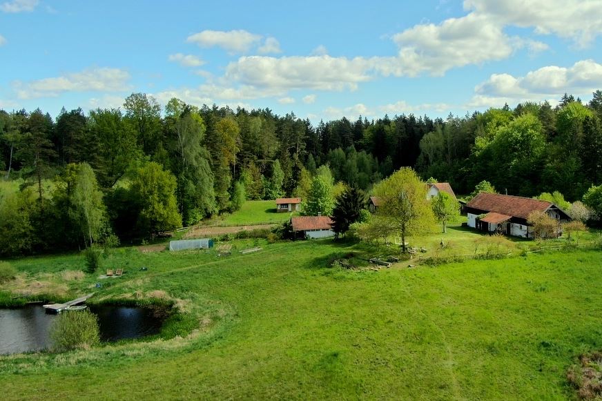 Letnia Kuchnia summer place seen from the sky